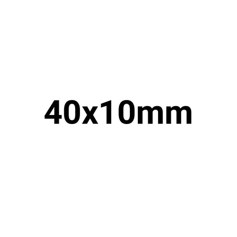 Etiquettes adhésives de scellage 40x10mm - Paquet de 1000