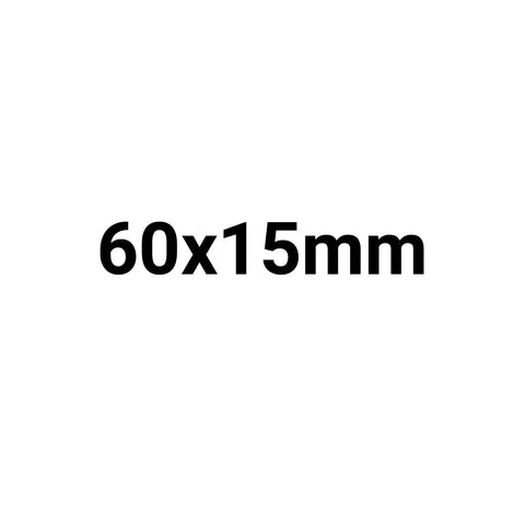 Etiquettes adhésives de scellage 60x15mm - Paquet de 1000