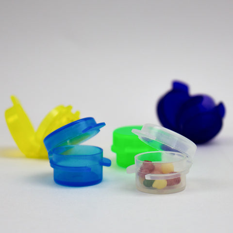 Mini boîte de rangement ronde 1ml - Lot de 100 pcs