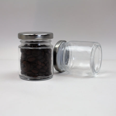 Bocal en verre couvercle aluminium 60ml - Lot de 162 pcs