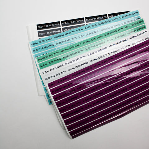 Etiquettes adhésives de scellage 60x15mm - Paquet de 1000