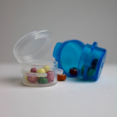 Mini boîte de rangement ronde 1ml - Lot de 100 pcs