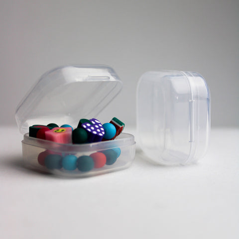 Mini boîte de rangement carré 8ml - Lot de 100 pcs