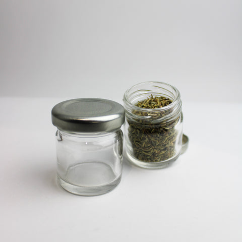 Bocal en verre couvercle aluminium 40ml - Lot de 240 pcs