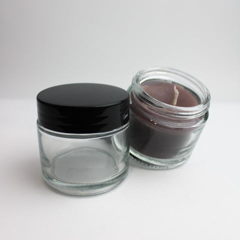 Bocal en verre couvercle lisse 60ml - Lot de 144 pcs