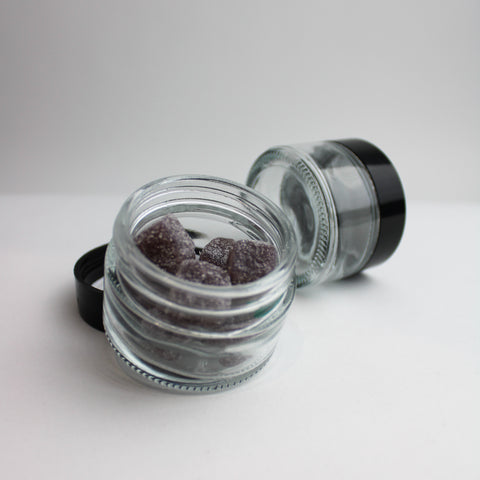 Bocal en verre couvercle lisse 40ml - Lot de 140 pcs