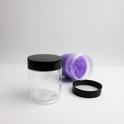 Bocal plastique couvercle lisse 80ml - Lot de 100 pcs