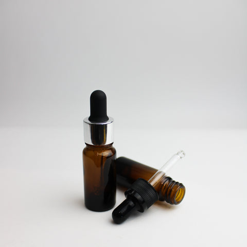 Flacon compte goutte ambré - vendu en lot