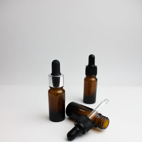 Flacon compte goutte ambré - vendu en lot