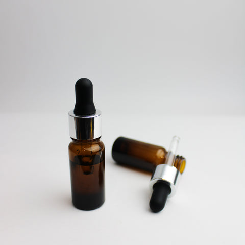 Flacon compte goutte ambré - vendu en lot