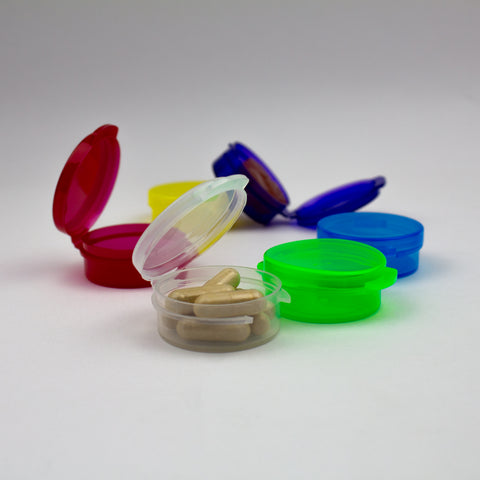 Mini boîte de rangement ronde 10ml - Lot de 100 pcs