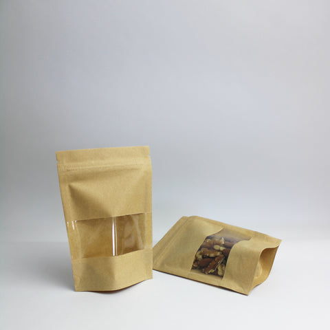 Doypack Kraft - 100x150+30mm - Lot de 100 pcs