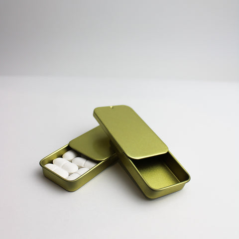 Conserve couvercle coulissant 60x34mm - Lot de 100 pcs